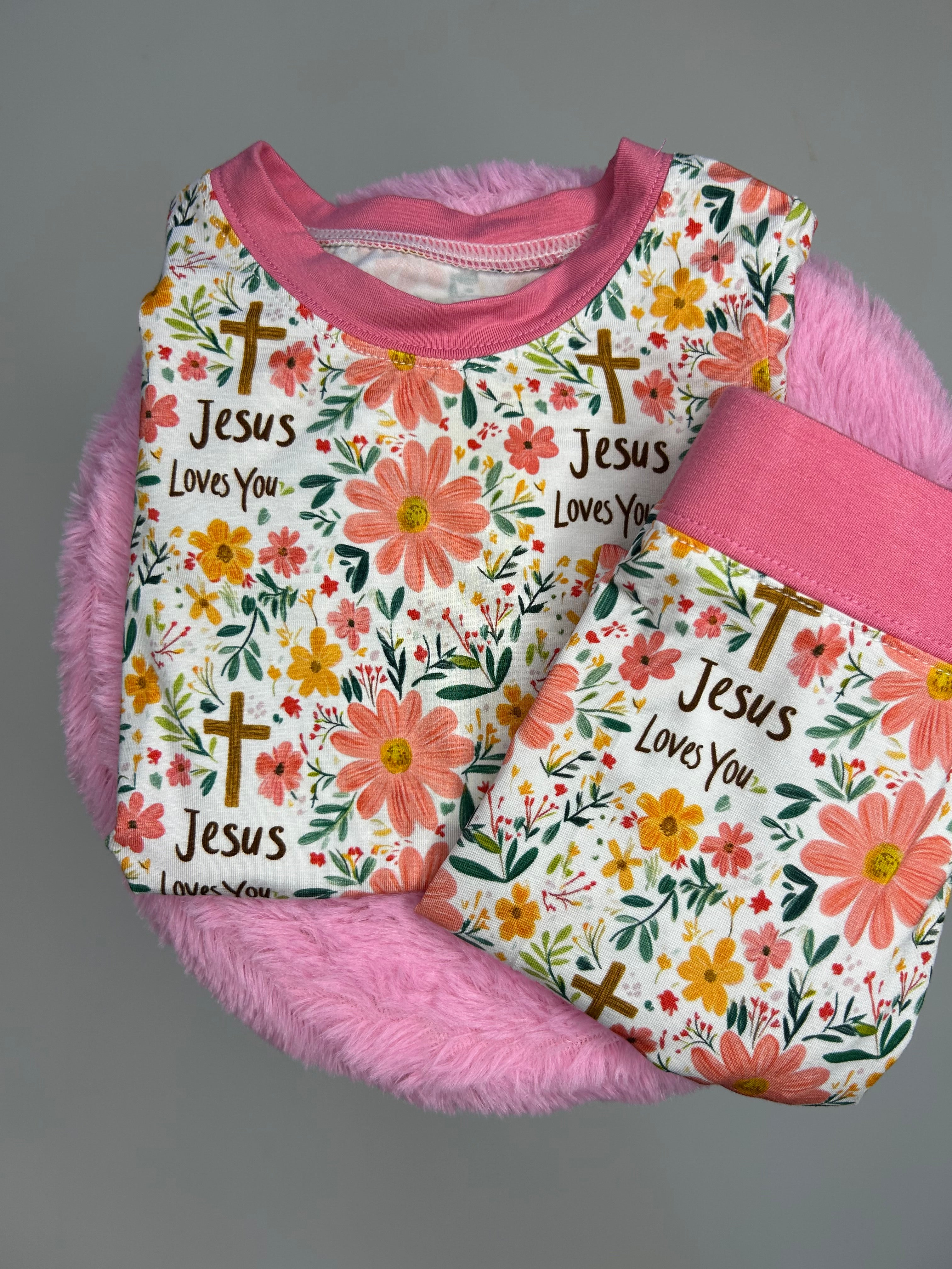 Jesus Loves You, Bamboo     2-piece set