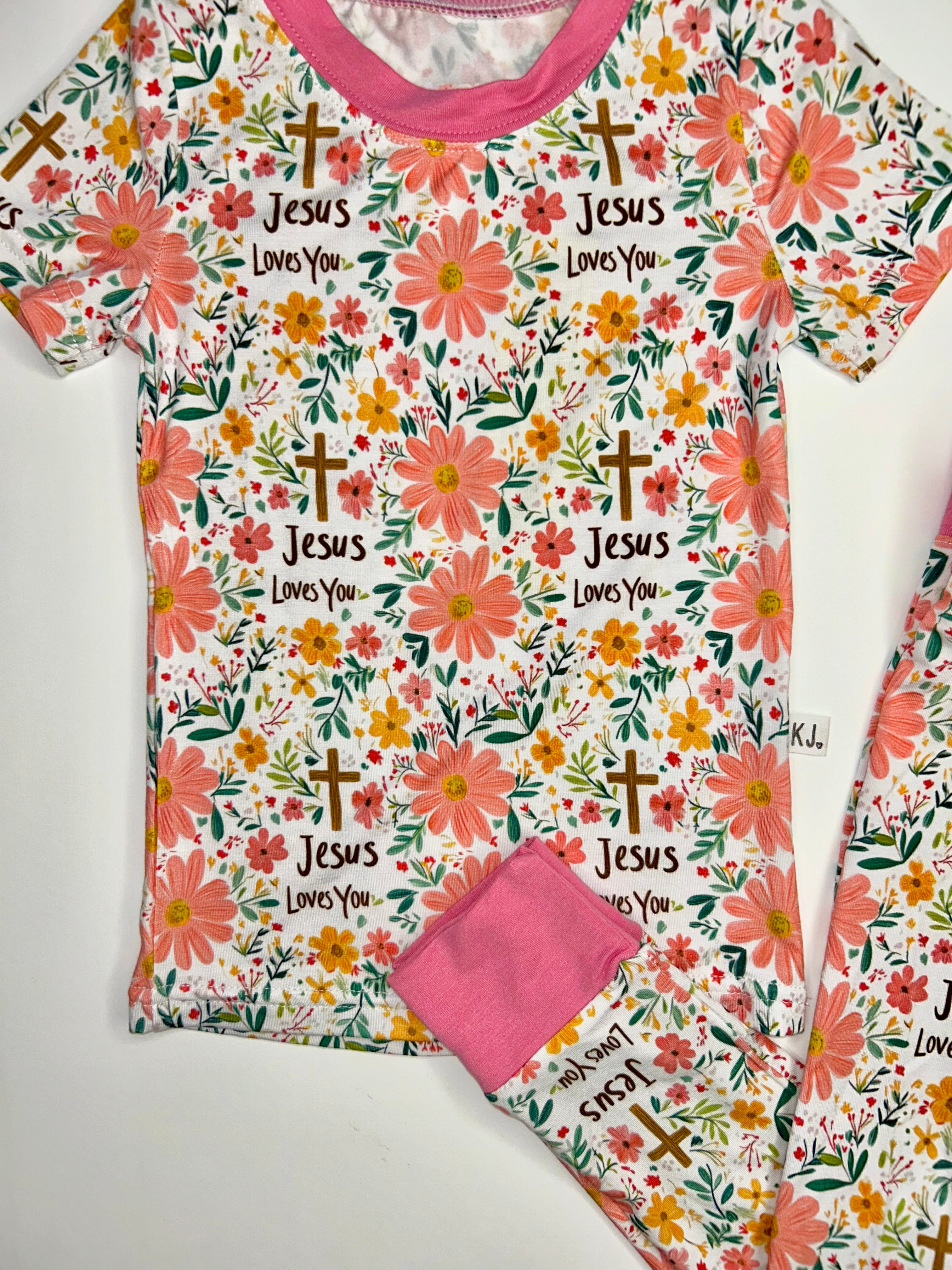 Jesus Loves You, Bamboo     2-piece set
