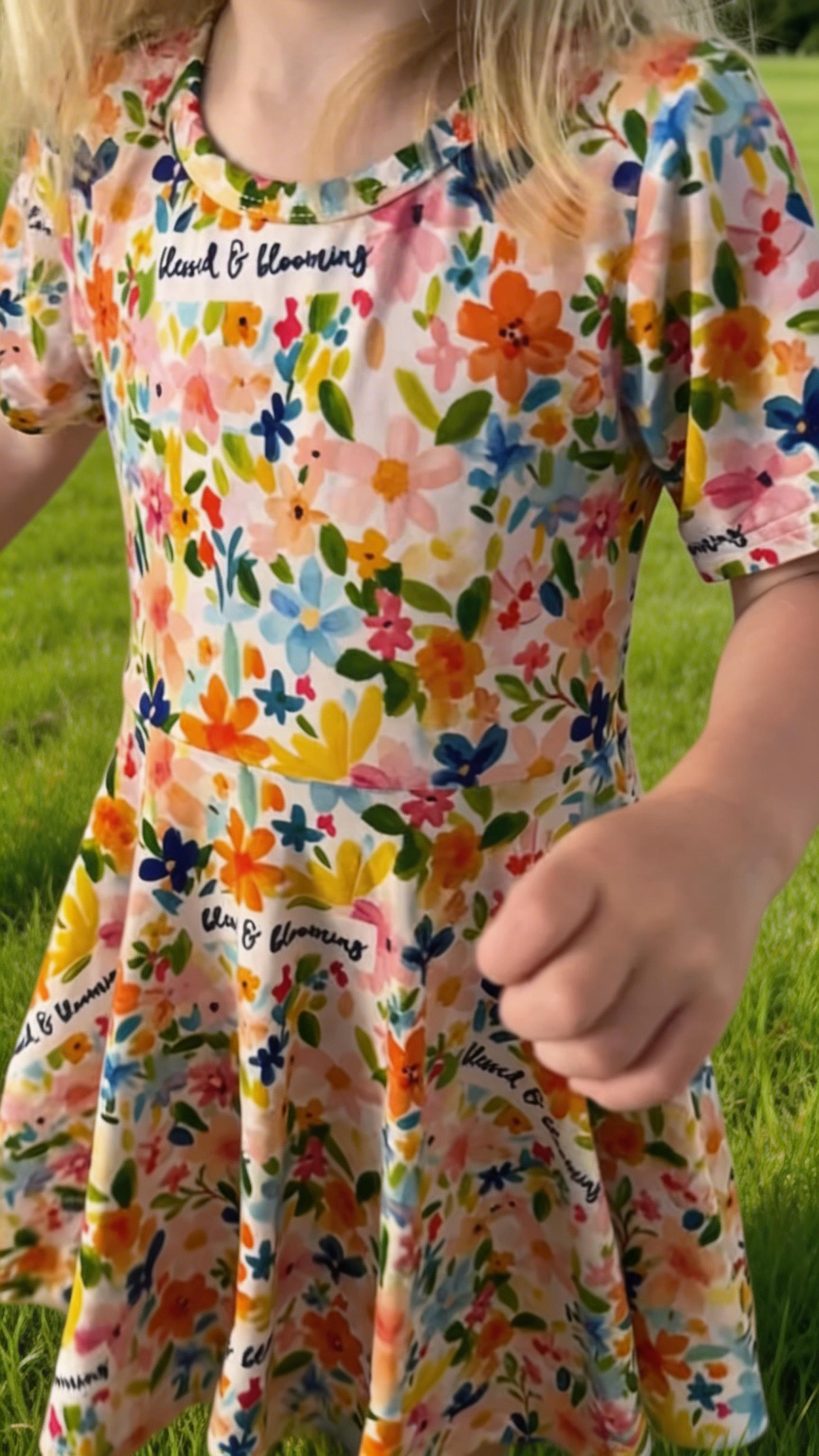 Blessed and Blooming Twirl Dress