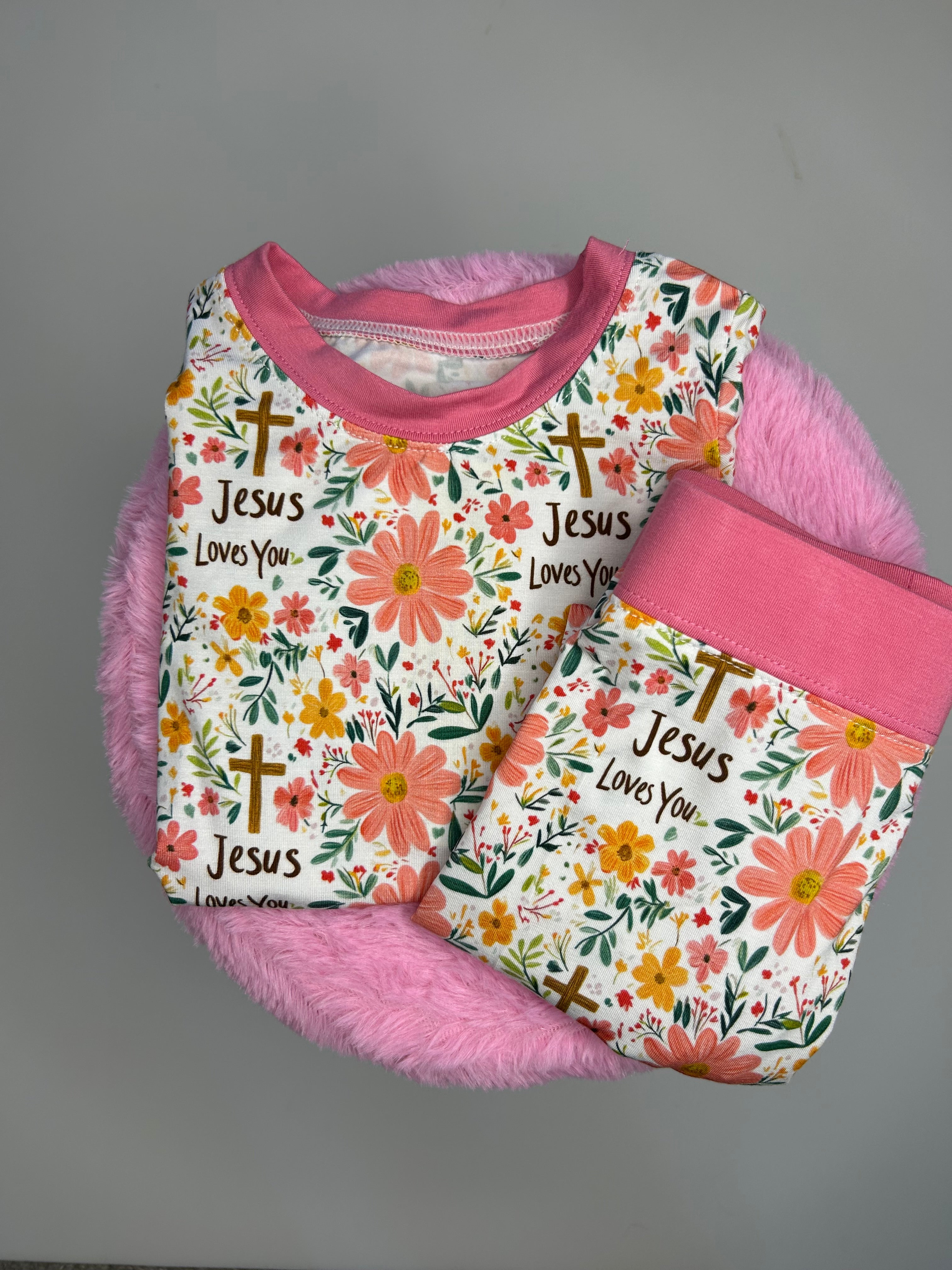 Jesus Loves You, Bamboo     2-piece set