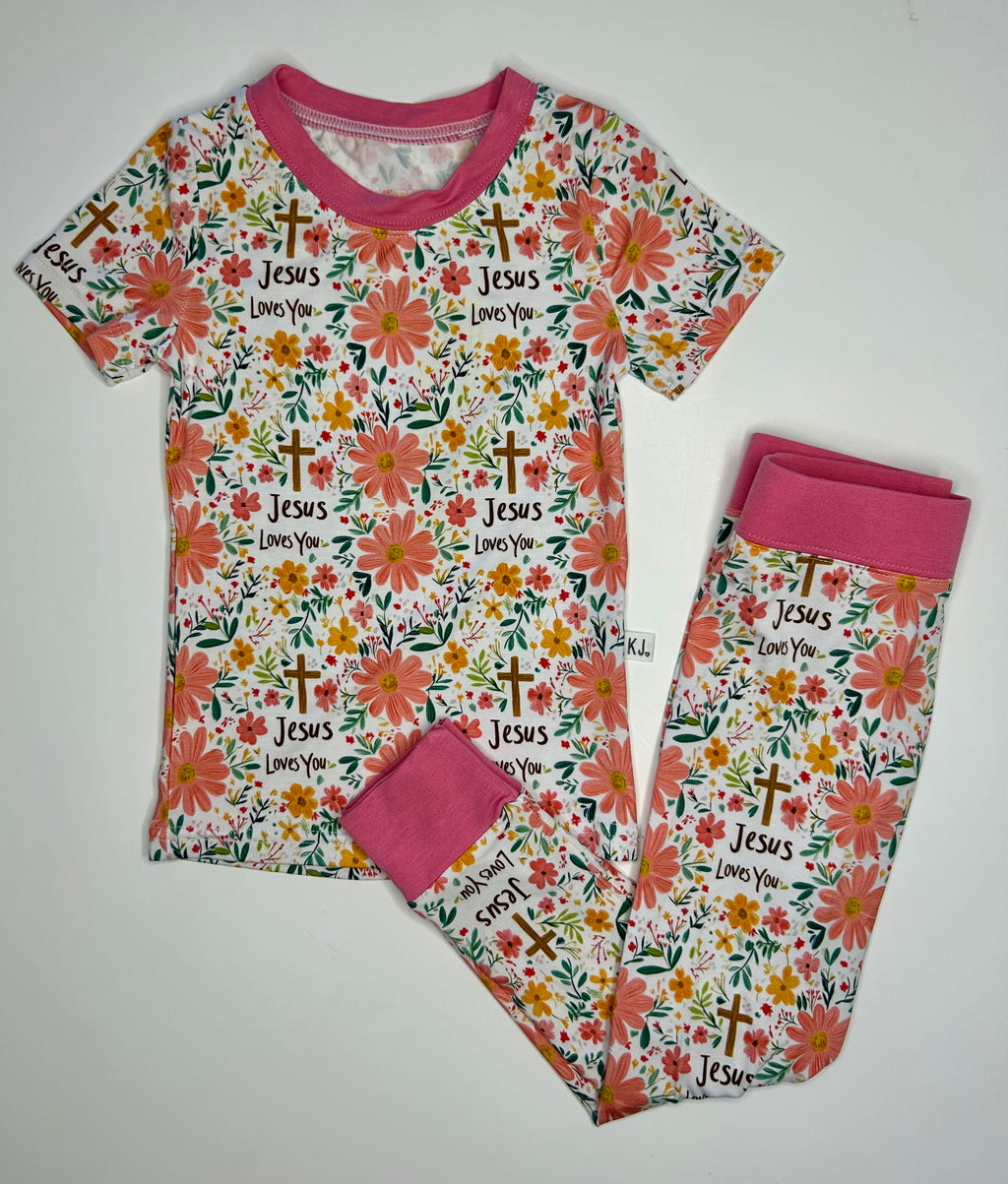 Jesus Loves You, Bamboo     2-piece set