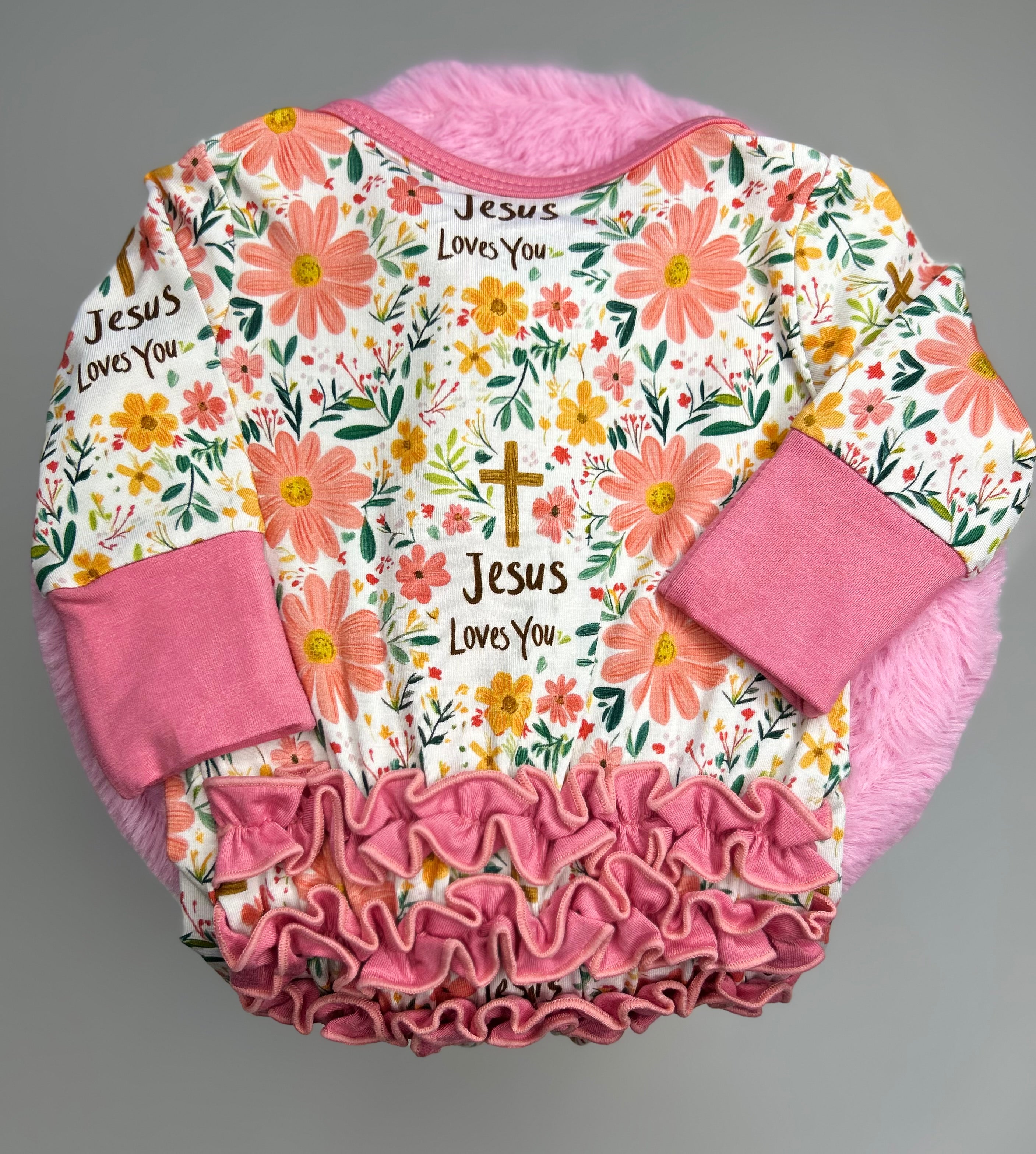 Jesus Loves You, Ruffle Bamboo Zippy