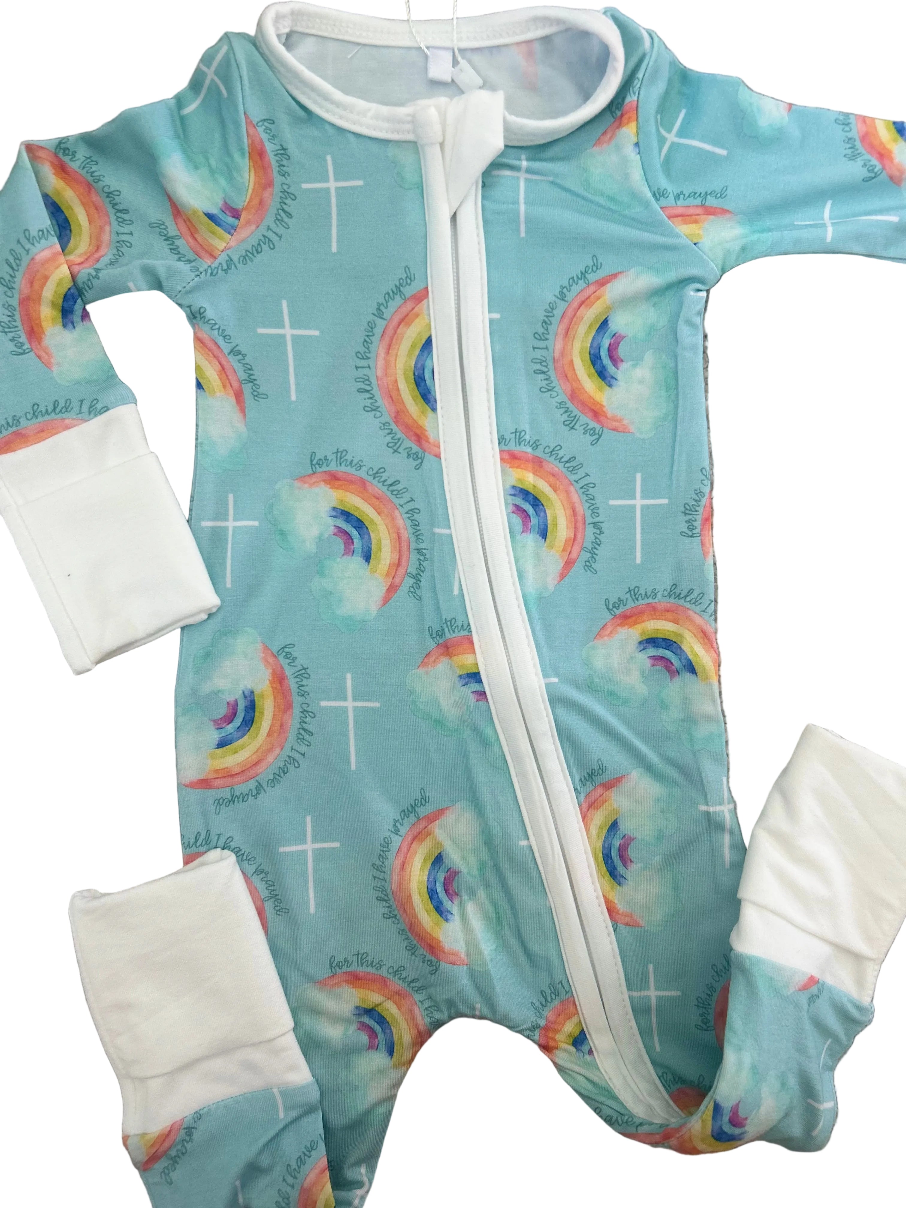 Rainbow Baby Bamboo Zippy
