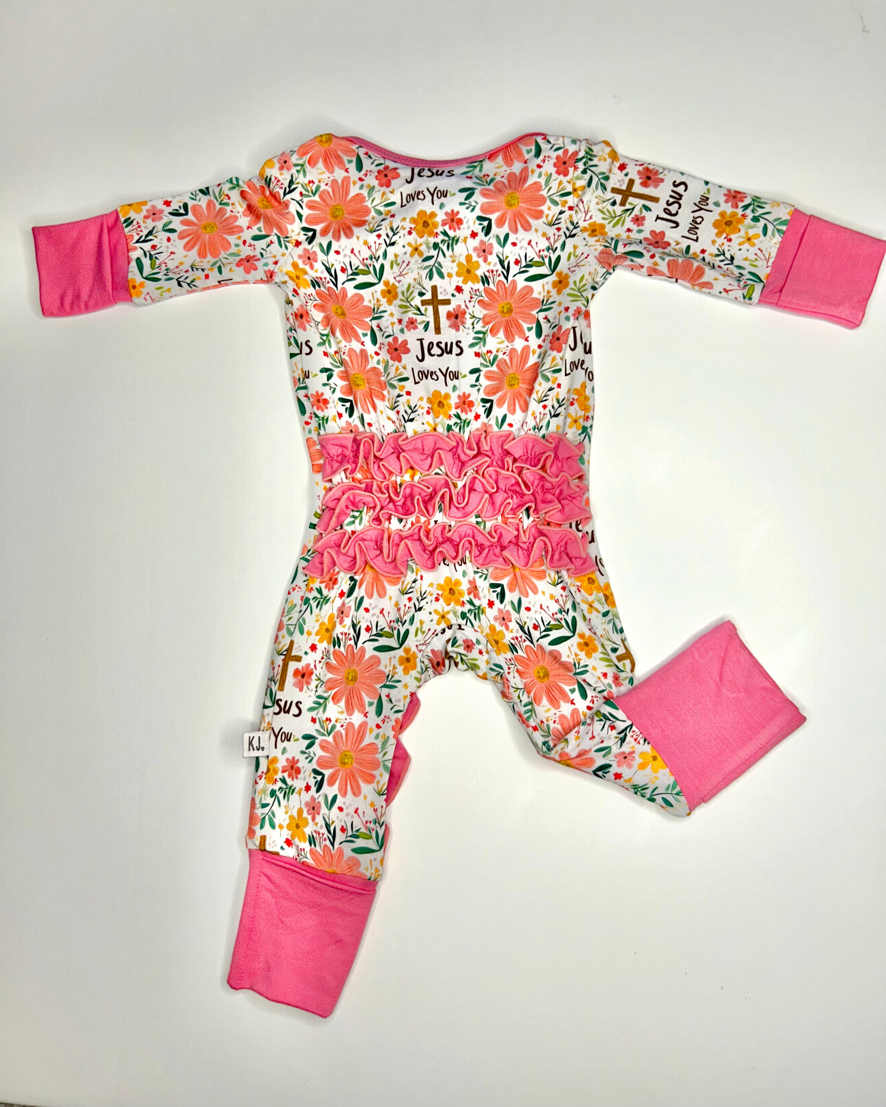 Jesus Loves You, Ruffle Bamboo Zippy
