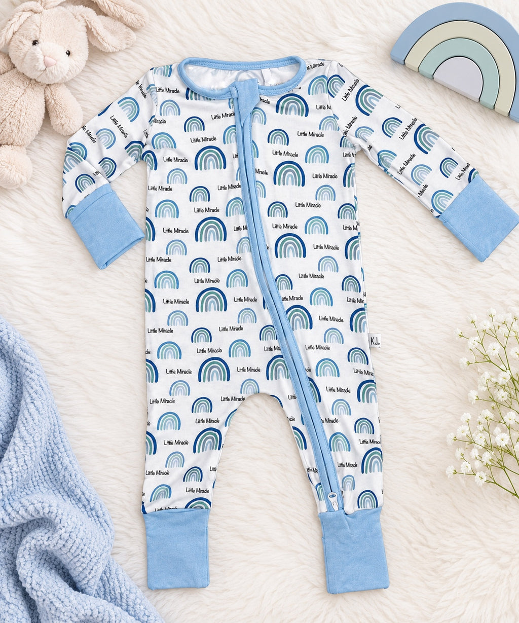 Little Miracle Blue Bamboo Zippy
