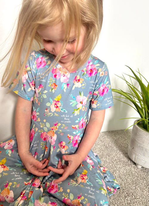 All Thing Are Possible Twirl Dress