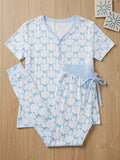 Women’s Bows Bamboo Pajama Set