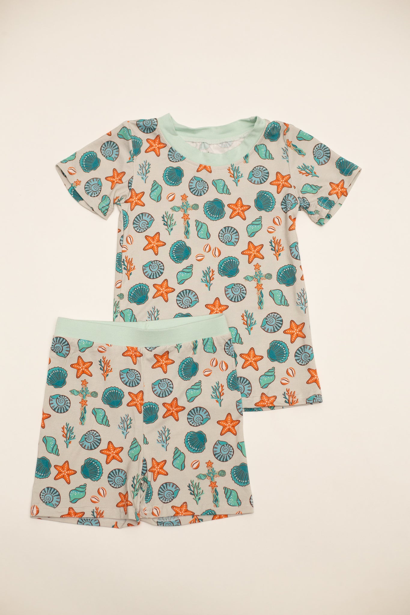 Seashells Bamboo Set (Green)