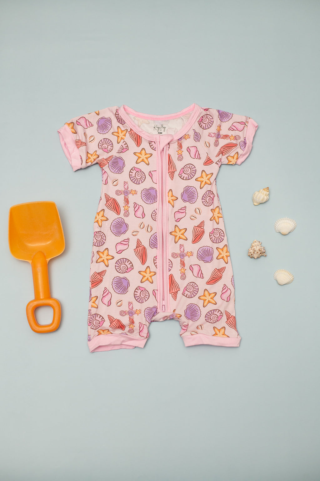 Seashells Bamboo Shortie (Pink)