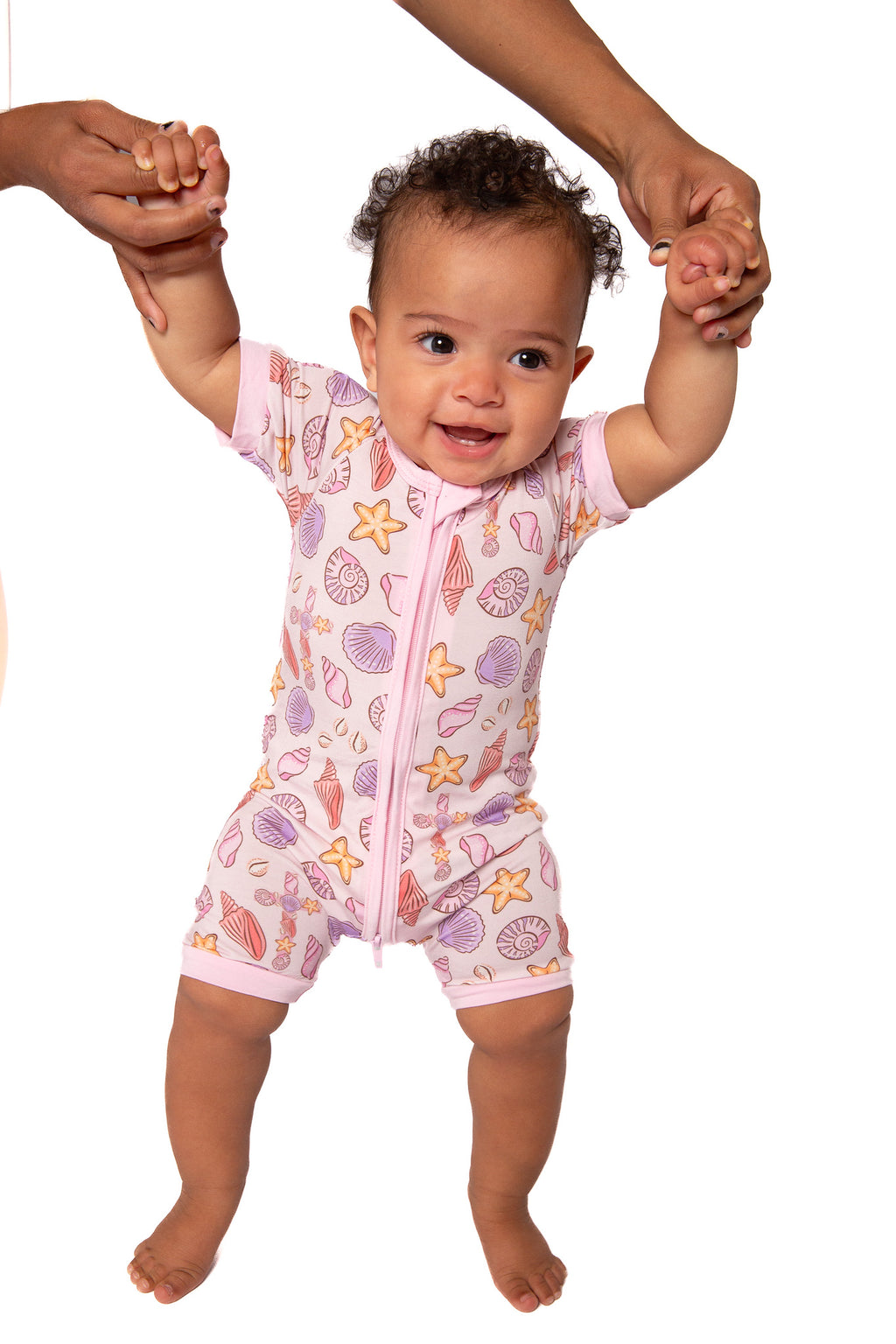 Seashells Bamboo Shortie (Pink)