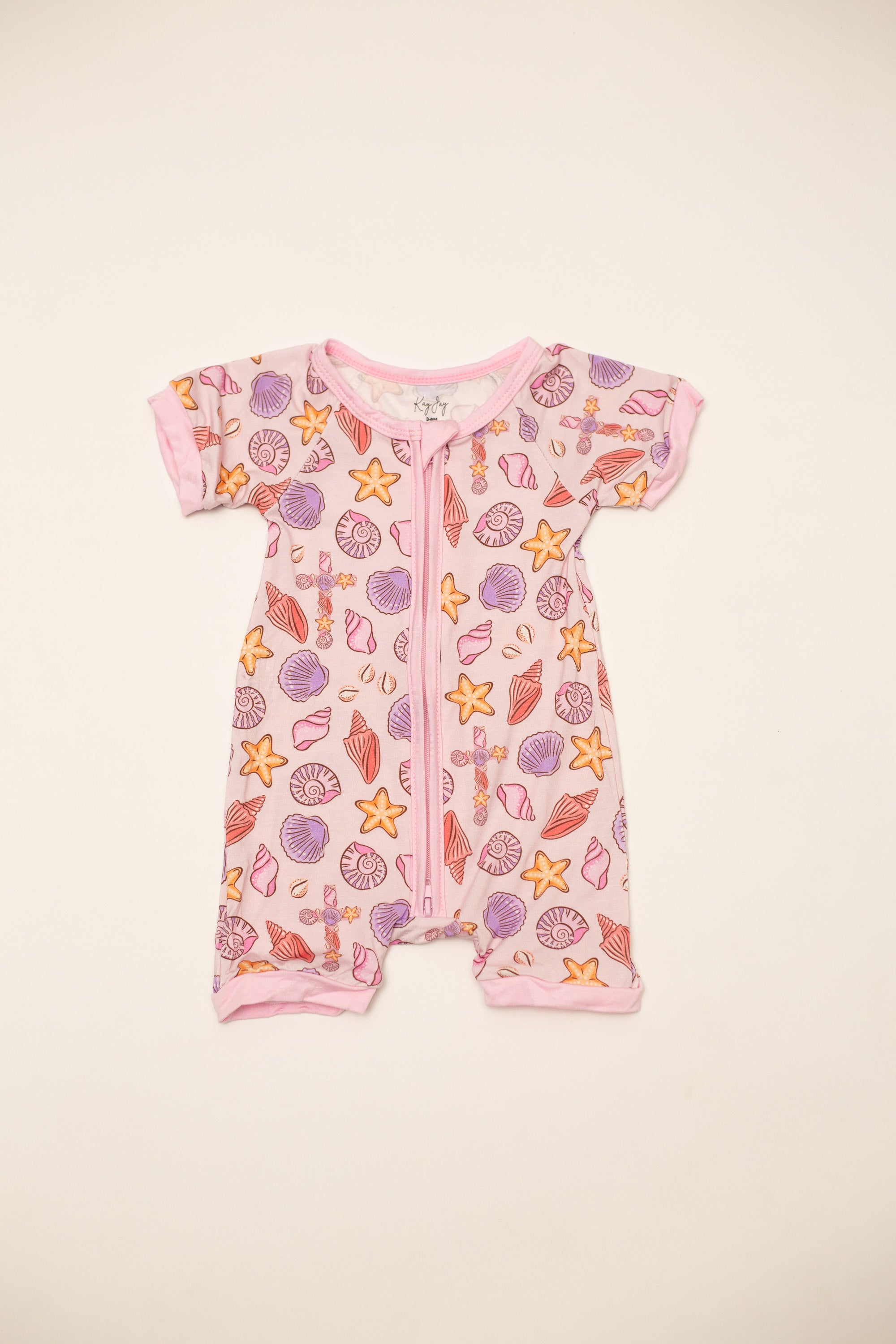 Seashells Bamboo Shortie (Pink)