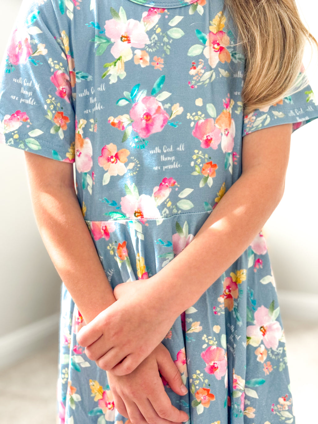 All Thing Are Possible Twirl Dress