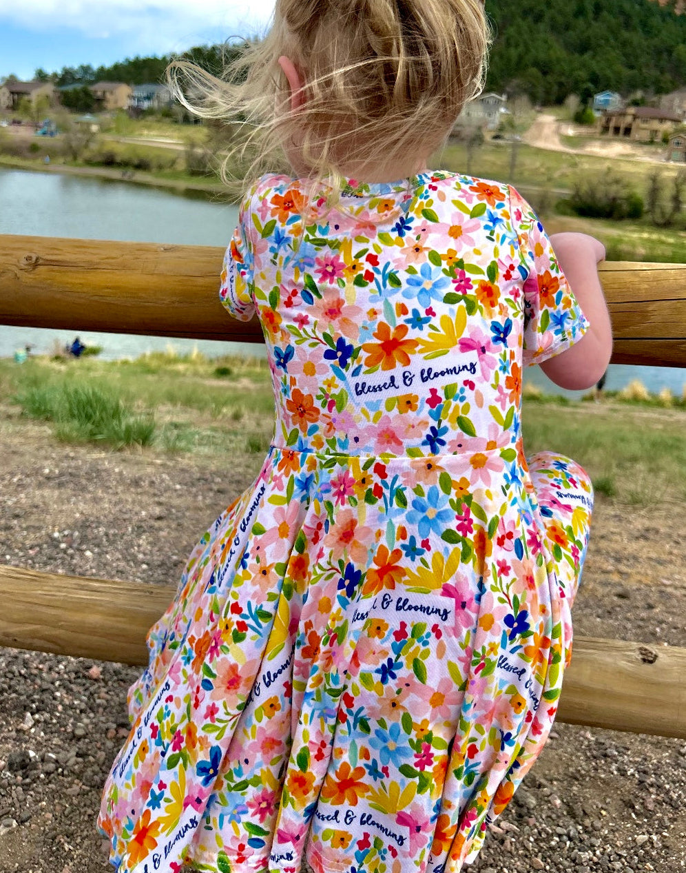 Blessed and Blooming Twirl Dress