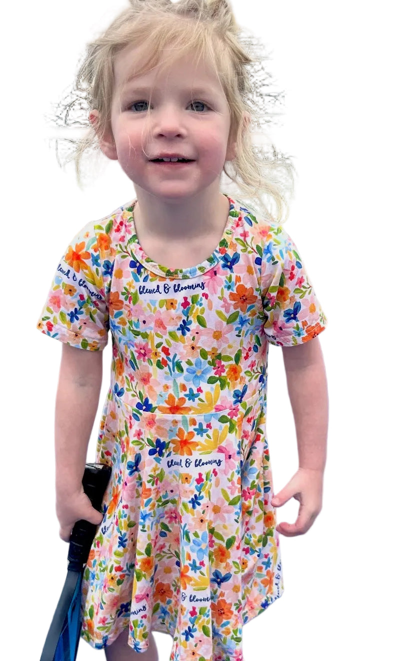 Blessed and Blooming Twirl Dress