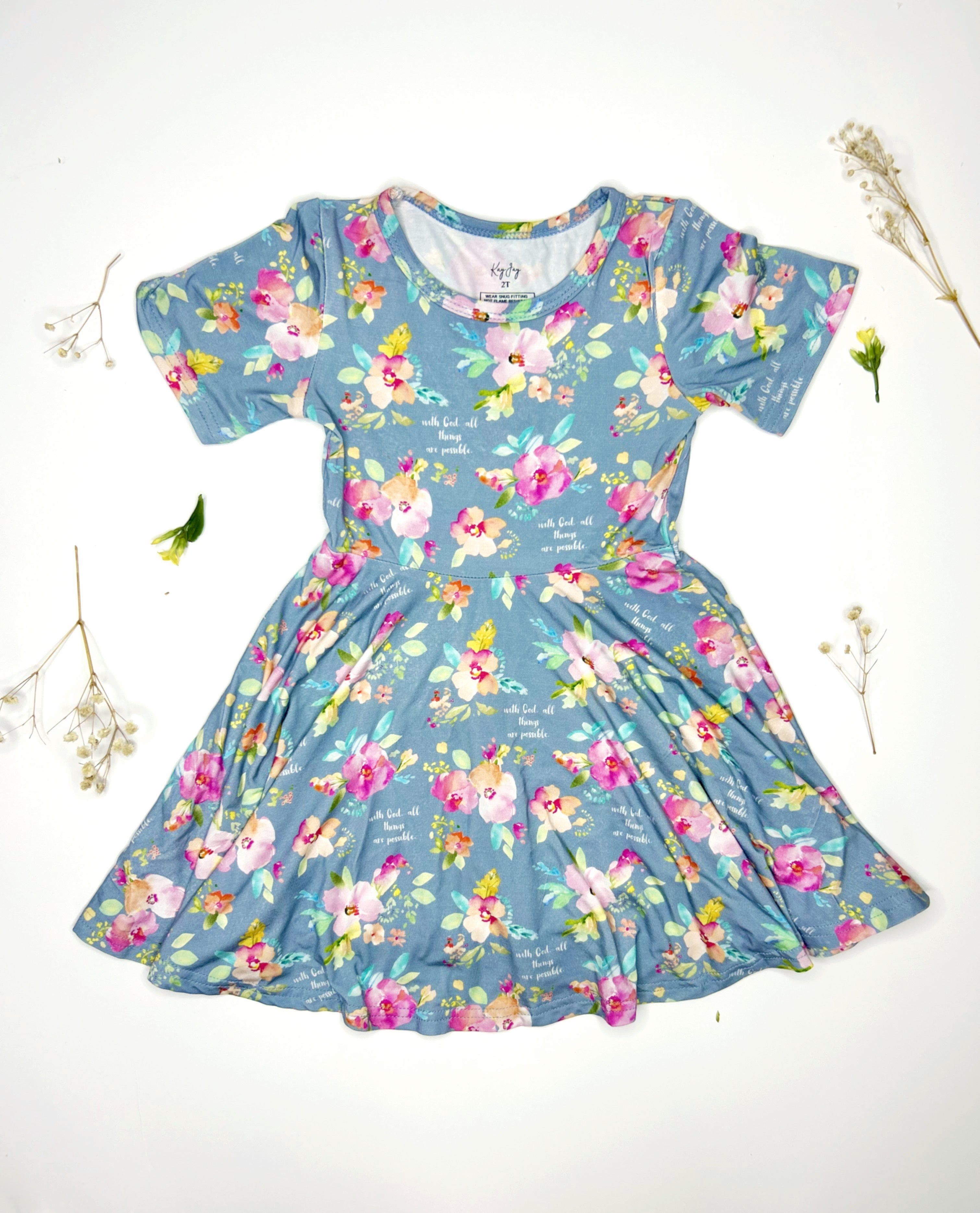 All Thing Are Possible Twirl Dress