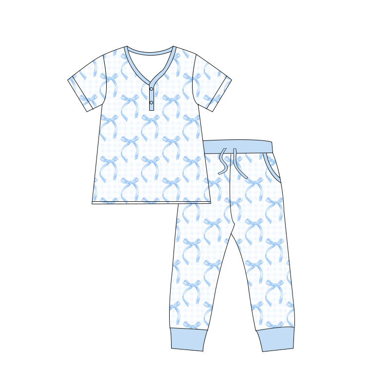 Women’s Bows Bamboo Pajama Set