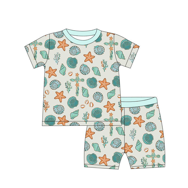 Pre-order Seashells Bamboo Set (Green)